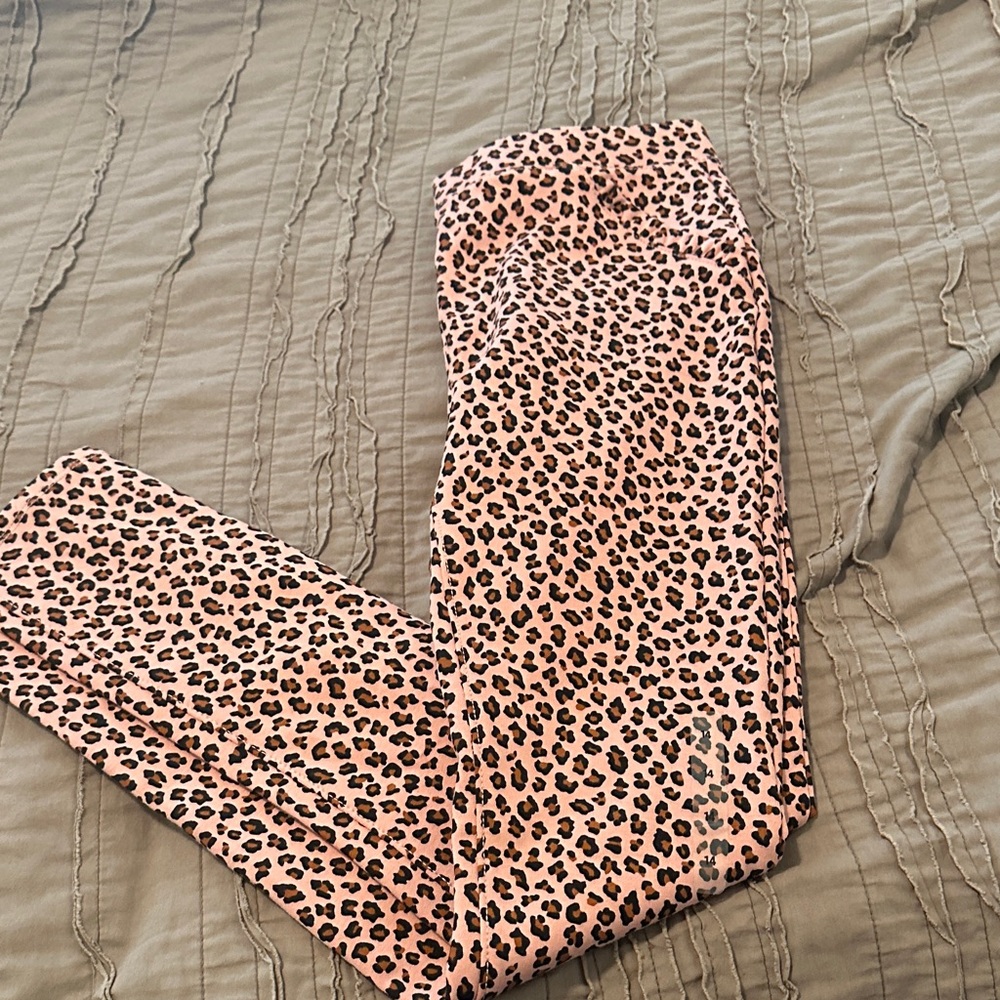 Place Pink and Black Patterned Kids Leggings